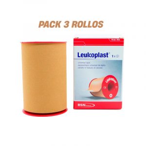 Pack 3 rollos Esparadrapo Leukoplast