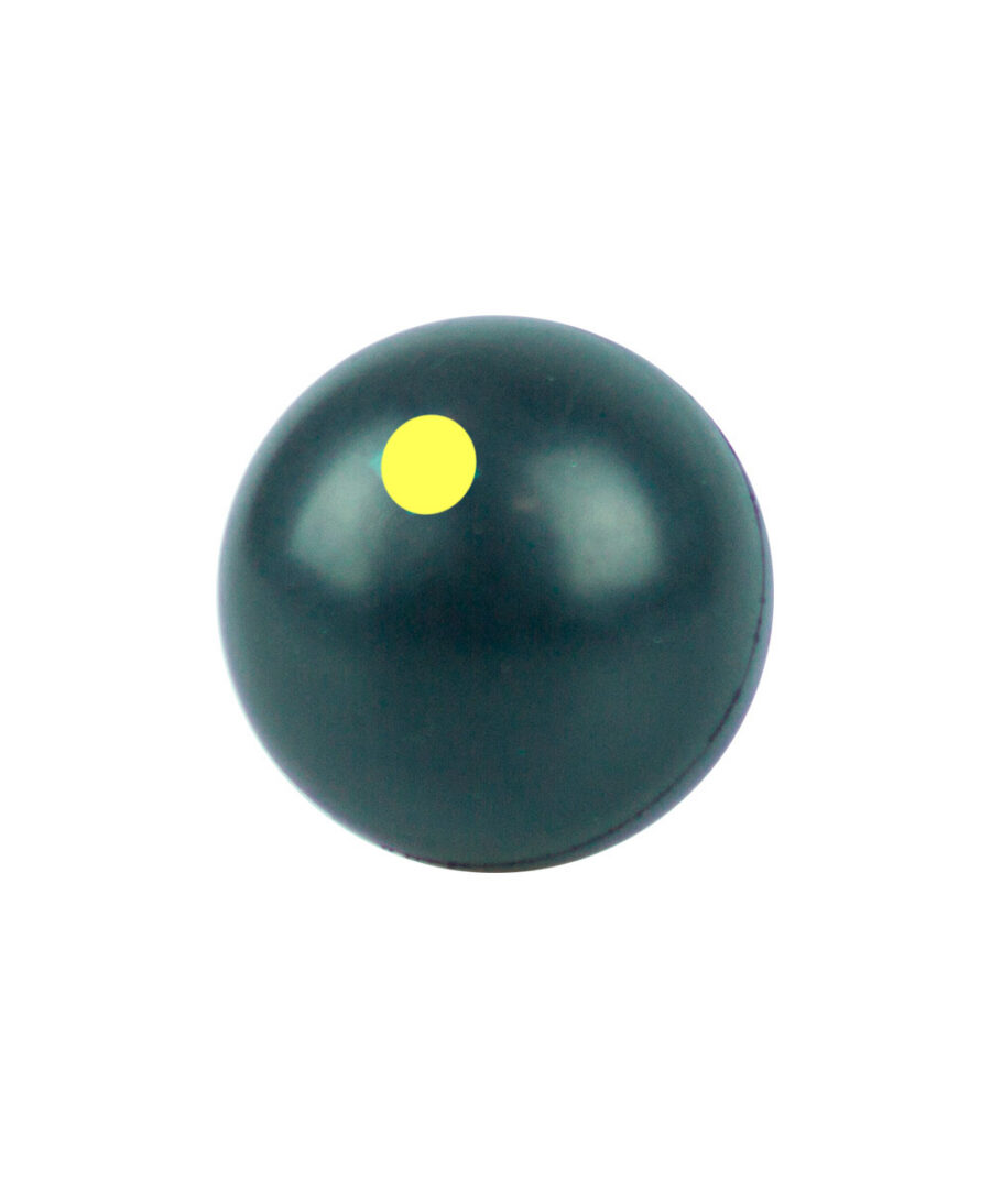 Pelota Negra Punto Amarillo