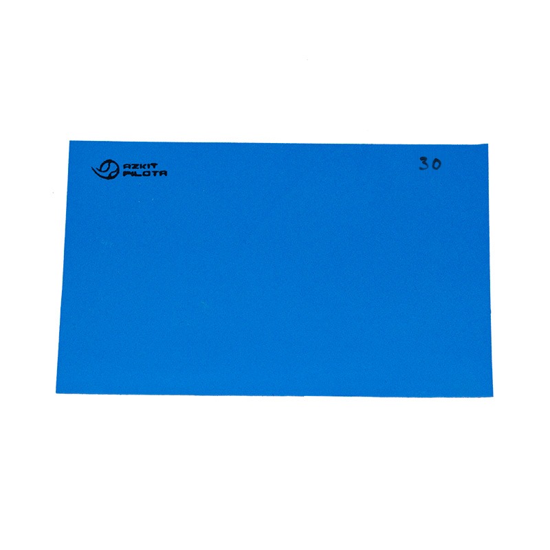 Plancha de espuma Azkitpilota azul, dureza 30, con el logotipo de la marca